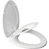 MAYFAIR 1883SLOWA 000 Toilet Seat with Built-in Potty Training Seat will Reduce Clutter, Slow Close and Never Loosen, ELONGATED, Durable Enameled Wood/Long Lasting Plastic, White 12 51ujcZXQu3L