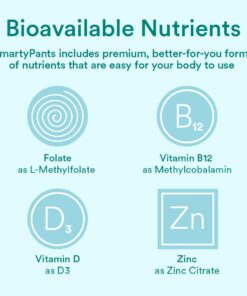 SmartyPants Organic Prenatal Vitamins, Daily Multivitamin: Methylfolate, Probiotics, Vitamins C, D3, B12, K & Zinc for Immune Support, Digestive Health, & Fetal Development, 120 Gummies, 30 Day Supply 120 Count (Pack of 1) 40 51uqcz mygL