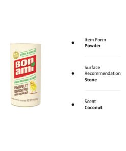 Bon Ami Polish and Cleanser Powder 14 Ounce (Set of 6) Unscented 14 Ounce (Pack of 6) 6 51v2NrF1l L