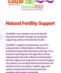 FertileQQ - Boost Your Fertility - CoQ10 Plus PQQ (Pyrroloquinoline Quinone) - 100mg of CoQ10 Plus Natural PQQ 20mg 8 51v4MN57TkL