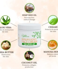 Face Moisturizer for Dry Skin - Facial Moisturizer for Women & Men - Dry Skin Face Moisturizer with Manuka Honey, Aloe Vera & Cehami - Soothing & Redness Relief Face Creams for Sensitive Skin & Eczema 15 51v9XJUO22L