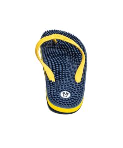Revs - Lights - Men's and Women's Reflexology Massage Flip Flops 5 Women/4 Men Navy Yellow 16 51vFP7osh6L
