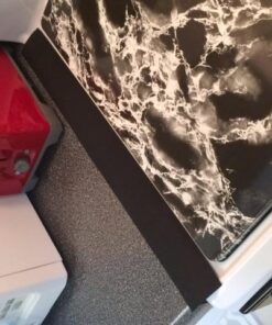 Capparis Kitchen Silicone Stove Counter Gap Cover, Easy Clean Heat Resistant Wide & Long Gap Filler, Seals Spills Between Counter, Stovetop, Oven, Washer & Dryer, Set of 2 (21 Inches, Black) 21 Inches 51 51vGChSzgXL