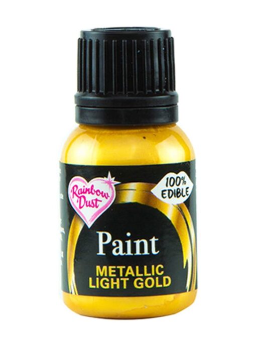 Rainbow Dust Metallic Food Paint Metallic Light Gold