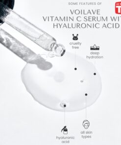 VoilaVe Vitamin C Serum For Face with Hyaluronic Acid | Brightening & Hydrating Serum | Remove Fine Lines Wrinkles & Anti-Aging Serum | Helps to Rebuild Collagen | Airless Pump | As Seen On TV- 1 Oz 26 51vSDG1960L