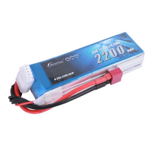 Gens ace 11.1V 2200mAh 3S 25C LiPo Battery Pack with Deans Plug for RC Heli Airplane Car Boat Truck