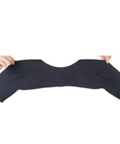 SX545 Sports Magnetic Double Shoulder Brace Support Strap Wrap Belt Band Pad - Black Free Size, Suitable for shoulder breadth 40-50cm L 14 51vgYOj1zYL