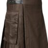 Scottish Brown Utility Kilt for Men 40 Regular 32 51viOGMnd3L