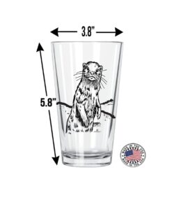 Corkology River Otter Pint Glass, Clear 6 51vk1yZtkmL