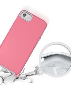iPhone 7 Case, Hybrid Shock Modern Slim Non-Slip Grip Cell Phone Case for Apple iPhone 7 (2016) (Pink) Pink 7 51vn2TspxfL