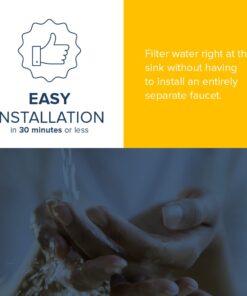 Filtrete Advanced Under Sink Quick Change Water Filtration Filter 3US-PF01, for use with 3US-PS01 System, 1 Count (Pack of 1), White 21 51vp2vLD3xL