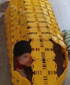 Fort Boards: Fort Building Kit | Jumbo Blocks - Kids Building Toys | 90 Piece Set: Yellow 18 51vrk32oRzL