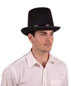 Kangaroo Black Stovepipe Hat - Perfect Ringmaster, Vampire, Abraham Lincoln Costume Hat for Kids, Men, Women 20 51vs68YEd1L