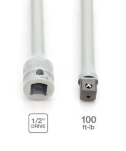 Steelman 1/2-Inch Drive 100 ft-lb Torque Extension for Impact Wrench, 8-inch Extension, Corrosion-Resistant Powder-Coated Steel, Gray 8 51vtrYjeJWL