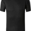 jeansian Men's Sport Quick Dry Fit Short Sleeve T-Shirts Tee Shirt Tshirt Tennis Golf Bowling Tops LSL182 X-Small Ama004_black