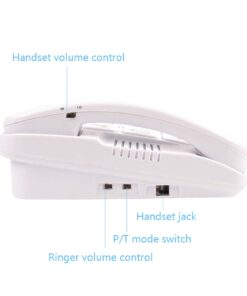 Big Button Phone for Elderly - Amplified Corded Phone for Hearing Impaired Aid Landline Telephones with Speakerphone for Seniors Elderly Phone for Low Vision Home Phones with Large Key(White) 18 51w6Klh3j2L