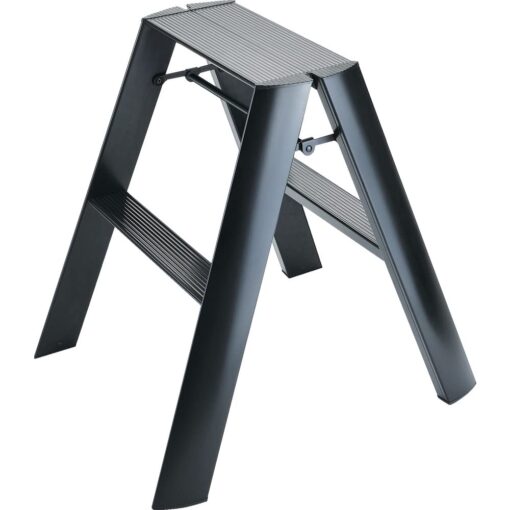 Hasegawa Ladders Lucano Step Stool, 2, Black