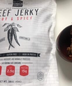 People's Choice Beef Jerky - Old Fashioned - Hot & Spicy - Healthy, Sugar Free, Zero Carb, Gluten Free, Keto Friendly, High Protein Meat Snack - Dry Texture - 1 Pound, 16 oz - 1 Bag 1.00 Pound (Pack of 1) 38 51wIHJjoIvL 2
