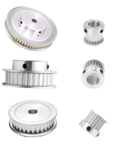 Houkr GT2 Aluminum Timing Belt Idler Pulley Bearing 20&60 Teeth Width 6.35mm Born Synchronous Wheel, with a Perimeter 200mm Width 6mm Belt and a M4 Allen Wrench, for 3D Printer. 6.35 mm 8 51wMnVq4MjL