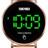 Gosasa Touch Screen Digital LED Waterproof Men Womens Sport Casual Stainless Steel Wrist Watch B Rose Gold 8 51wVugkAoGL