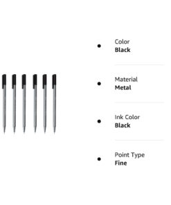 Staedtler Triplus Fineliner Black 0.3mm - Pack of Six 21 51we4vt6oL