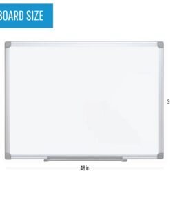 MasterVision® Earth Gold Ultra Magnetic Dry-Erase Whiteboard, 48" x 36", 45% Recycled, Aluminum Frame with Silver Finish 3' x 4' 36 x 48 Inches 17 51wfjw4ImLL