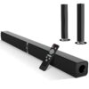 MZEIBO Sound Bars for TV, Bluetooth Soundbar for TV, 50W TV Sound Bar with 4 Drivers and Remote Control, Home Audio TV Speakers Sound Bar with HDMI(ARC)/Optical/AUX Connect 23 51wuSOcgcvL