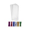 200 Clear Small Narrow Candy Cello Treat Bags 2x10 with 4" Twist Ties 6 Mix Colors - 1.4mils Thickness OPP Poly Bags for Birthday Favor Candles Pretzel Icy Candy Popsicle (2'' x 10'') 2'' x 10''