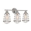 Design House 519728 Ajax 3 Light Vanity Light, Galvanized Steel Finish 17 51x FeFFO9L