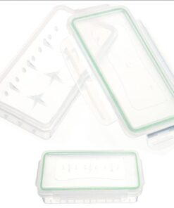 Orchidtent 4 Pieces Clear Plastic Waterproof Battery Storage Case Holder Organizer for 18650 Batteries / 16340 Batteries / CR123A batteries 14 51x5DxFxllL
