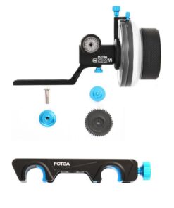 Fotga DP500III Follow Focus Puller w/A/B Stop,15mm Quick Release Rod Clamp for Canon Nikon Sony Blackmagic DSLR Cinema Camera Video Mirrorless Camera Cine Lens Film Movie Video Making No Backlash 32 51x6sDwutzL