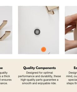 Pica Toys Solar-Powered Car V1, Wooden STEM Kit with Wireless Remote Control for Boys and Girls, Hybrid Powered by Solar Power and Batteries, Educational Motor Toy Gift for Kids Aged 8-12 Classic 30 51xRNKfH71L