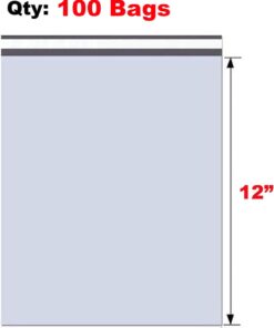 Alternative view of iMBAPrice 100 - 9x12 Premium Matte Finish Self-Sealing Non-Padded White Poly Mailers/Mailing Envelopes/Bags (iMBA-3PM-100) One Pack