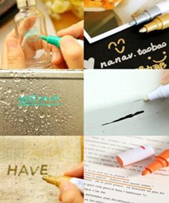 BEMLP Permanent Marker Pen Colorful Waterproof Metal Oilly Fill Paint For School DIY Tyre Tire Tread CD Metal Paint Markers Tire pen 12 Colors for Scuba gear 14 51xWVYtocrL