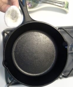 Lodge 8 Inch Cast Iron Pre-Seasoned Skillet – Signature Teardrop Handle - Use in the Oven, on the Stove, on the Grill, or Over a Campfire, Black 57 51xX1iH7owL 1