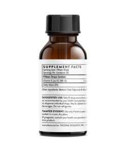 Thorne Vitamin K2 Liquid (1 mg per Drop) - Concentrated Vitamin K2 Supplement for Heart and Bone Support - 1 Fl Oz 16 51xXMB6fdXL