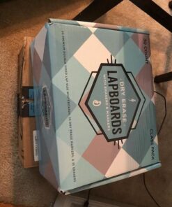 Dry Erase Lapboards Student Pack of 30 | 9 x 12 inch Double Sided White Boards (plus Accessories) | Small Mini White Dry Erase Boards for Students Whiteboards , Teacher Supplies, Classroom Plain 31 51xZZF9BcDL