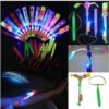 Habelyi 25PCS Amazing Led Light Arrow Flying Toy for Kids Party Fun Gift Elastic Slingshot Flying Copters Birthdays Day Summer Outdoor Game 13 51xdY3pSL
