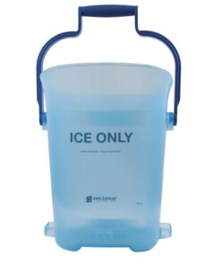 San Jamar Plastic Light Duty Ice Tote, 6 Gallons, Blue