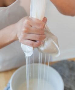 Pro Quality Nut Milk Bag - Big 12"X12" Commercial Grade - Reusable Almond Milk Bag & All Purpose Strainer – Fine Mesh Nylon Cheesecloth & Cold Brew Coffee Filter - Free Recipes & Videos 1 26 51xmefGd7qL