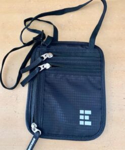 Travel Neck Wallet with RFID Blocking, Travel Neck Pouch Passport Holder for Women and Men Keep Valuables Safe One Size Black 40 51xqJEd0ypL