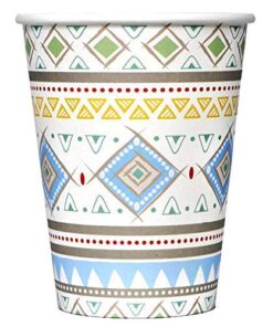 Tribal Feather Baby Boy Shower Party Supplies Kit - The Adventure Begins Themed Paper Plates, Napkins, Cups 7 51y271BuNKL