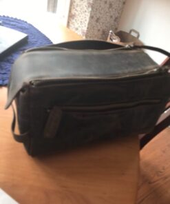 KOMALC Premium Buffalo Leather Unisex Toiletry Bag Travel Dopp Kit Distressed Tan 73 51y9100uAnL