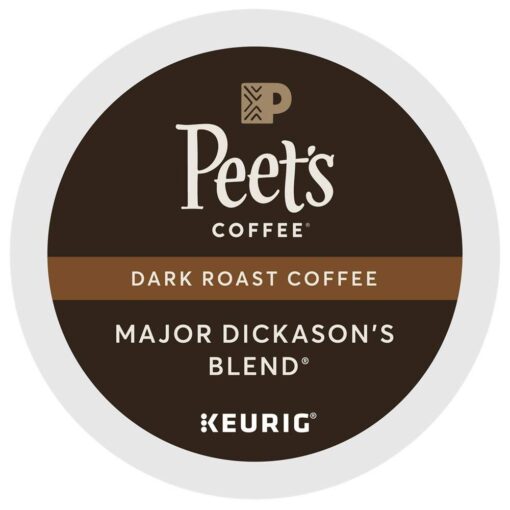 Peet's Coffee Major Dickason Blend Single Cup Coffee for Keurig K-Cup Brewers 40 count 40 Count (Pack of 1)