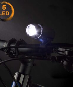 BV Bike Lights, Super Bright with 5 LED Bike Headlight & 3 LED Rear, Bike Lights for Night Riding with Quick-Release, Waterproof Bicycle Light Set, Bike Accessories, Bicycle Accessories, Flashlight Battery Powered 35 51yA6unQ pL