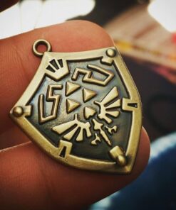 The Legend of Zelda Twilight Princess & Hylian Shield & Master Sword finest collection sets keychain/necklace/jewelry series Red-10set 51 51yBAa2Va9L