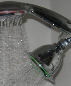 PowerSpa All-Chrome 7-Color LED Shower Head/Hand Held Shower High Pressure Twin Combo Showerhead System with Air Turbo Technology - Includes Premium Stainless Steel Hose and 3-way Water Diverter 39 51yBBYywXXL