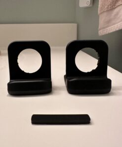 Spigen S350 Designed for Apple Watch Charger Stand Apple Watch Ultra 2/Apple Watch Ultra, Series 9/8/SE2/7/6/SE/5/4/3/2/1 49/45/44/42/41/40/38mm Durable TPU with Non-Slip Stable Base - Black 51 51yC0k8cnBL