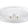 2 Gallon White Plastic Snap-on Pail Lid w/Pour Spout ~ (1 Lid) ~ HDPE (High Density Polyethylene) Bucket Top 67 51yDe3b8JSL