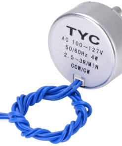 4PCS Turntable motor Synchronous Synchron Motor 50/60Hz AC 100~127V CCW/CW 4W with 7mm Flexible Coupling Connector For Cup Turner,Hand-Made, School Project, Model (2.5-3RPM) 2.5-3RPM 10 51yFiySCkpL